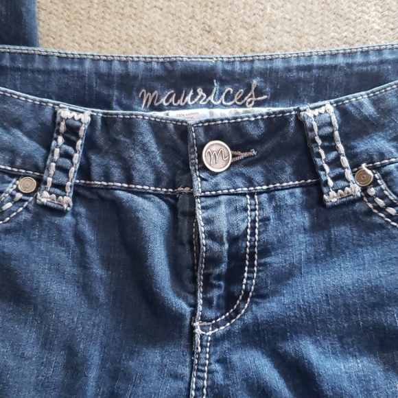 Maurices Skinny Blue Leggings Size L-L - Picture 2 of 5